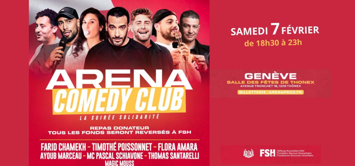 Soirée de Comedy Club Solidaire pour Gaza